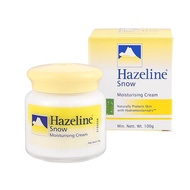 Hazeline Snowครีมปกป้องผิวเรียบเนียนเฮสลีนสโนว์ตราภูเขาครีมบำรุงใบหน้า100G.เพิ่มความกระจ่างใสให้กับผิวใช้งานง่ายสุด ๆ
