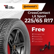 225/65R17 CONTINENTAL CrossContact LX Sport (With Delivery/Installation) tyre tayar