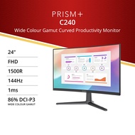 PRISM+ C240 | 24" 144Hz 1ms 1500R Curved Productivity Monitor [1920 x 1080]
