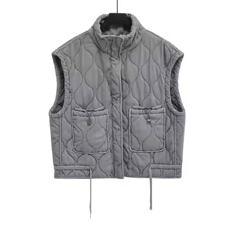 Vest Coat Women's Jackets Gray Sleeveless Tops Coat zartins 2025 Outwear Woman Waistcoat Streetwear 