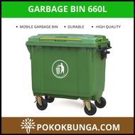 660 Liter Plastic Dustbin Tong Sampah 垃圾桶