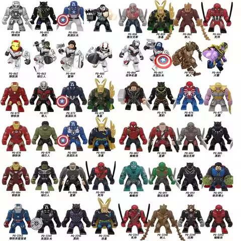 Mini Building Blocks, Adults, Superheroes, Thanos, Hulk Puzzles, Assembled Building Blocks, Children