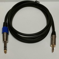 Termurah kabel jack Akai stereo 6.5mm to jack mini stereo 3.5mm 2M