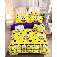 SPONGEBOB CANADIAN COTTON BEDSHEET TERNO PUNDA KURTINA KUMOT DOORMAT