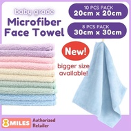 Baby Microfiber WashCloths Face Towel Handkerchief Saliva Towel 20x20cm 30x30cm Absorbent