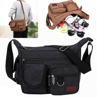 Canvas Crossbody Bag For Men Military Messenger Bag For Hiking Military Style Shoulder Bag For Hiking Travel Crossbody Bag For Men Messenger Bag For Outdoor Adventures