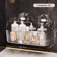 Press-Type Suction Cup Shelf Wall Shelf Bathroom Shelf Suction Cup Type No Drilling Required Transpa