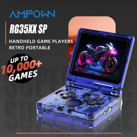 AMPOWN Anbernic RG35XXSP Handheld Game Players 3.5'' IPS Linux OS Portable Video Game Console Portab
