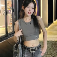 Super beautiful YK2 style belt with sparkling stones, hottrend Korean style dress belt for women