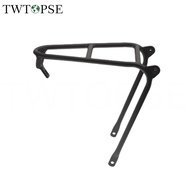 TWTOPSE 140g 120g Lightweight Bicycle Rack For Brompton Folding Bike Mini Aluminum Rear Cargo Racks Cycling Bicycle Accessories Parts Q Type