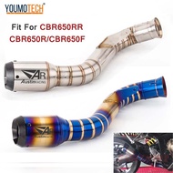 สำหรับ HONDA CB650F CBR650F 2014-2022 CBR650R CBR650R 2019-2022ท่อไอเสีย Slip บนดัดแปลง CBR650R ไอเส