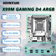 JGINYUE X99 Motherboard LGA2011-3 M-ATX For Xeon E5-26xx V3 V4 CPU DDR4 ECC RAM X99M GAMING D4 ARGB