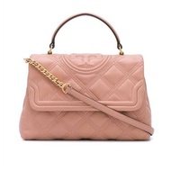 Tory burch tb fleming soft top handle pink moon