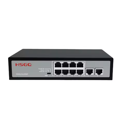 HSGQ-SG1008P 8-port 10/100/1000M POE Network Switch Manufacturer Fiber Optic Equipment Xpon Gpon Fib