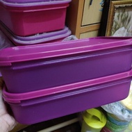 tupperware rectangular shelf server / modular mates 2 liter (2 pcs) new