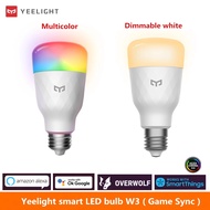 Yeelight Smart LED Bulb W3 Multicolor / Dimmable white Atmosphere Lamp Light E27 Voice Control For X