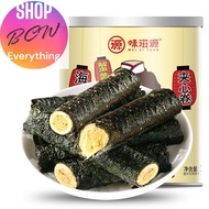 Miziyuan Meat Floss Seaweed Sandwich Roll 98g/Can Crab Roe Salted Egg Crisp ขนมสำเร็จรูปสำหรับเด็ก s