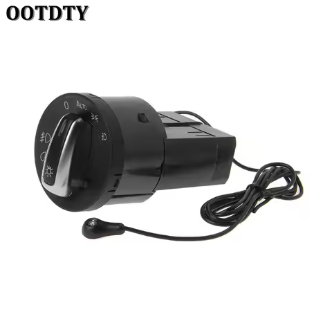 OOTDTY Auto Headlight Chrome Switch Plug For VW Polo Golf 4 Jetta MK4 Passat B5 Polo