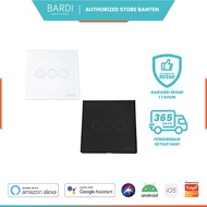 BARDI Smart Wall Switch Touch EU3 Gang WiFi Smart Switch