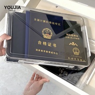 YOUJIA INS Style File Storage Box A4 Storage Box Certificate Storage Document Box Documentary Box