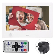 [topk1] 7in Digital Photo Frame 800x480 HD Electronic Album with Body Sensor 16:9 Black/WhiteWhite A
