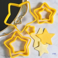 SUP Pack Of 6 Star And Heart Shape Cookie Slicers For Baking ABS Substance Permanent Equipment