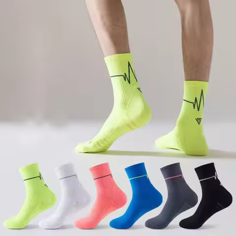 Professional Running Socks Men's Women Marathon Whiteline Cycling Socks Men Lady Sport Running Sport