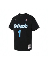 เสื้อยืดถักแขนสั้น Tracy McGrady Orlando Magic ไลฟ์สไตล์ของ Mitchell & Ness ปี 2024