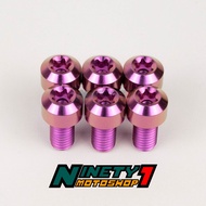 Titanium Probolt Baut M 6 M6 Grade 5 Baut Drat 10 Kunci 10 Baut 10