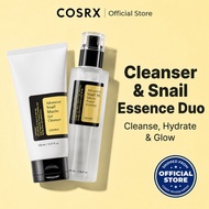 [COSRX OFFICIAL] Advanced Snail 96 Mucin Power Essence 100ml + Advanced Snail Mucin Gel Cleanser 150