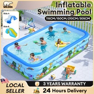 Inflatable Swimming Pool Kids Kolam Mandi Budak 3 RING Inflatable Swimming pool For Kids Pool Big Si
