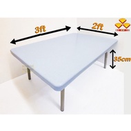 3v Japanese Style Foldable Plastic Table | 2x3 Folding Low Table | Coffee Table | Studying Table | Meja Kaki Rendah