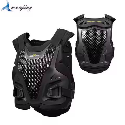 Motorcycle Motocross Anti-Impact Vest Armor Chest Back Protector for Off-Road Cross-Country Riding