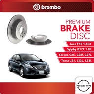 BREMBO Rear Brake Disc (2pcs) For Nissan Sylphy B17T 1.8E, Teana J31-L33L, Juke F15 1.6GT, Serena C2