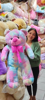 Boneka Beruang Rainbow Teddybear Rainbow 1 meter Bagus