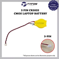 CR2032 Replacement CMOS Battery for Laptop Motherboard with 3-pin connector