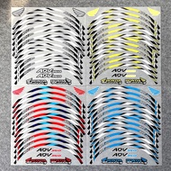 For Honda ADV 350 2022 2023 Vario  mags Decals Sticker  Front 15'' Rear 14'' Motorcycle Wheel Hub St