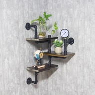 Kệ treo tường ống nước trang trí kệ ống nước kiêm giá đỡ trang trí góc tường phòng khách phòng ngủ G