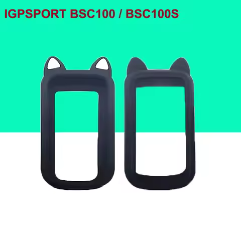 IGPSPORT BSC100 BSC100S 1pc Case with 1pc / 3pcs Films New Cartoon Ear Case HD Screen Protector for 