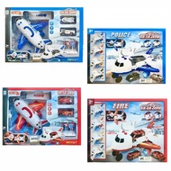 Children plane 1:64 with car storage space 660-A279 BLUE & 660-A280 RED