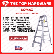 *READY STOCK* SOMAX 6-12 STEP DOUBLE SIDED ALUMINIUM A SHAPE STEP LADDER