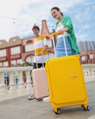 復活節優惠 2024新款 AMERICAN TOURISTER 美國旅行者 25吋 CURIO EXP TSA BO  SOLAR YELLOW 前揭式 可擴充 中型托運箱 黃色 搵喼More易 Sa