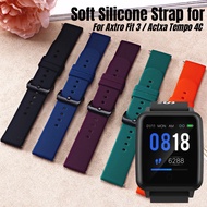 Axtro Fit 4 3 Strap Durable Silicone Wrist Band for Actxa Tempo 4C Smart Fitness Tracker Sigapore Na