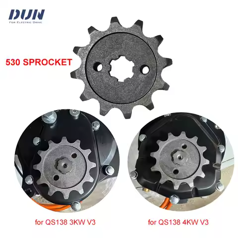 530 Sprocket Adapter 12T For QS138 V3 3KW 4000W Mid-Drive QS Motor