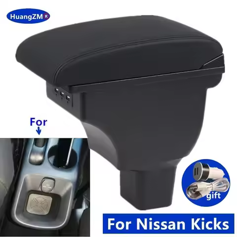 For Nissan Kicks Armrest For Nissan Kicks Car Armrest box 2016-2024 Interior Dedicated Retrofit Stor