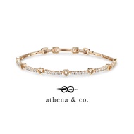 Athena & Co. 18k Gold Plated Mavie Heart Bracelet 18k Gold Bracelet