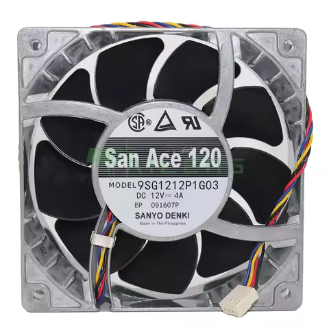 For Sanyo 9SG1212P1G03 12cm high temperature fan speed fan violence 12038 12V 4A powerful 120*120*38
