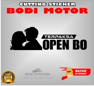CUTTING STIKER OPEN BO / STICKER OPEN BO MICHAT / STIKER MURAH / STIKER BODI MOTOR