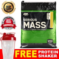【READY STOCK)】Optimum Nutrition Serious Mass 12lbs - ON Weight & Mass Gain, Muscle Building, Bulking