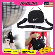 TWICELOVE Malaysia - Nikee Mini square sling bags women men canvas shoulder bag handbag casual bag